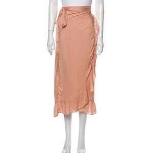 NWT Melissa Odabash Midi Length Wrap Skirt Women's  S. Color Peach